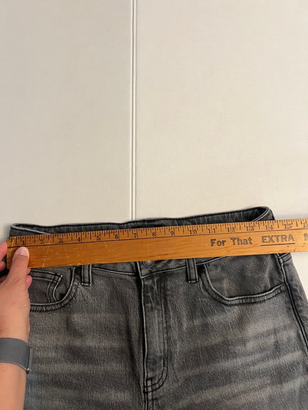 QUINCE ORGANIC COTTON BELLA STRETCH RELAXED STRAIGHT LEG JEANS GRAY SIZE 29 - Picture 12 of 15